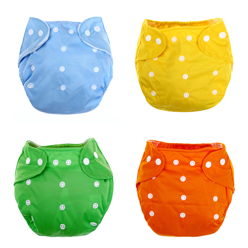 

Cotton Baby Diaper Baby Cloth Diaper Children Washable Breathable Absorbent Adjustable Pants Wholesale