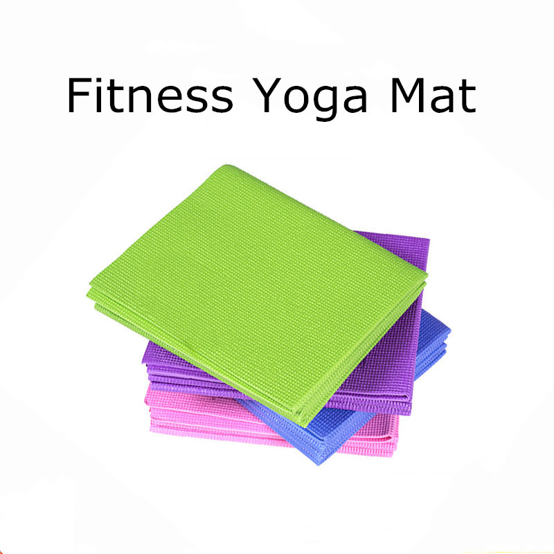 

Mini Foldable Yoga Mat PVC Non Slip Gymnastics Dance Exercise Fitness Judo Pilates Gym Indoor Outdoor Picnic Mat 173*61*0.4cm, Blue