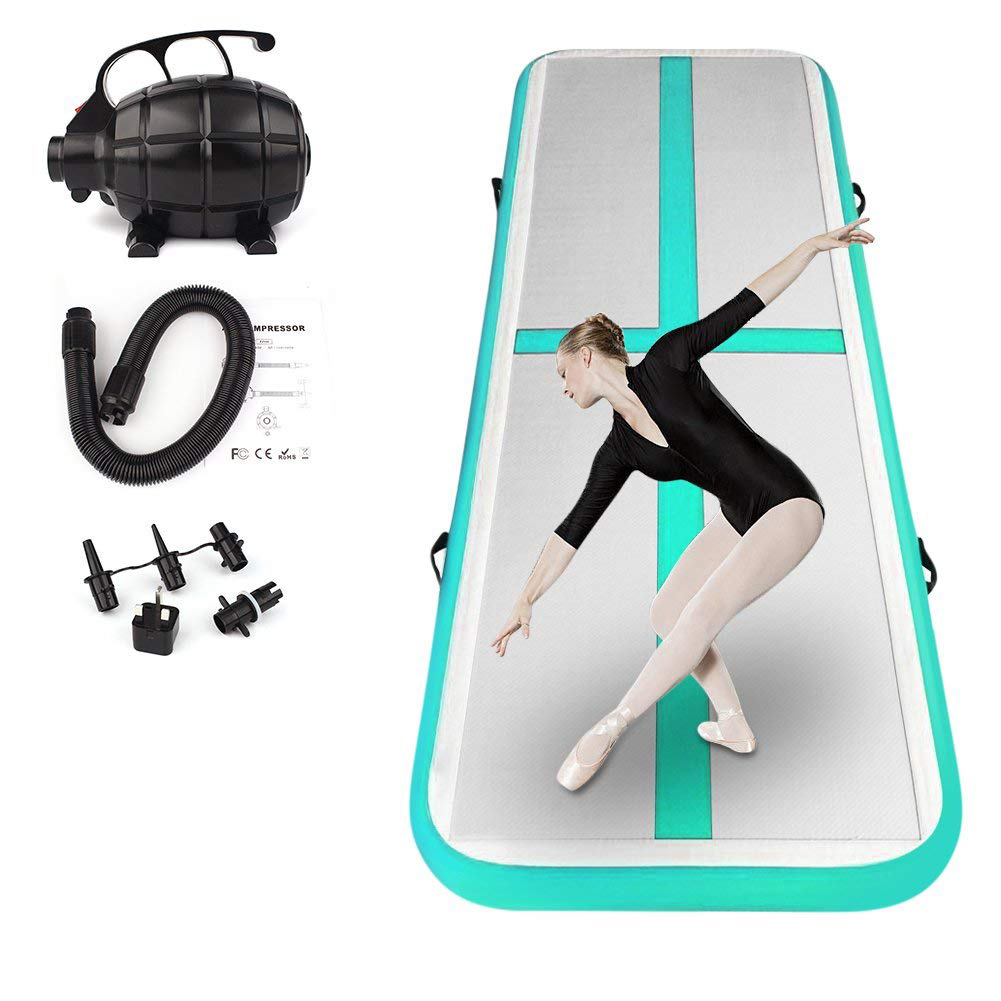 

Free Shipping 5m Gymnastics Air track tool Yoga mat Pvc Inflatable Air track for kids adults tranning mattress mat