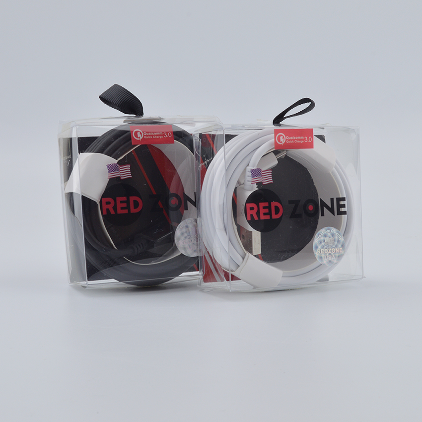 

micro usb fast charging cable 3m qualcomm quick charge 3.0 work for galaxy HW mi phone with PVC box premium quality with UPC 10ft, White