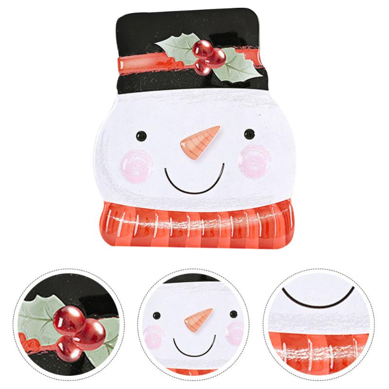 

1Pc Christmas Candy Box Cartoon Tinplate Case Gift Box for Party Decoration