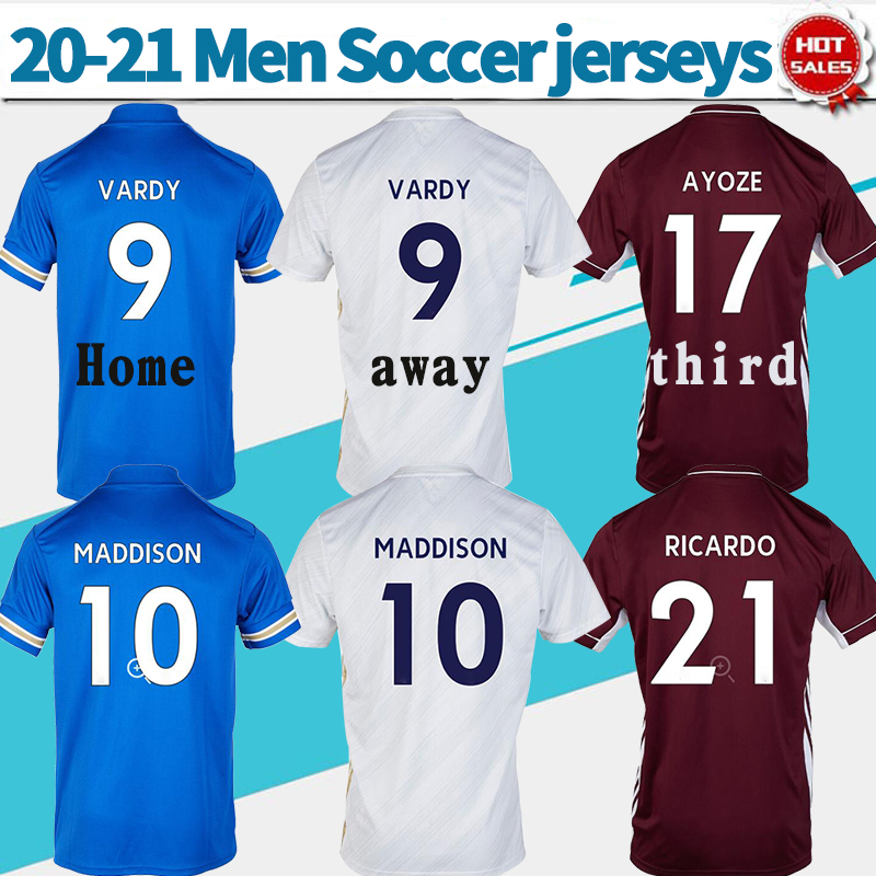 

2021 #9 VARDY soccer Jerseys City shirt 20/21 Men Soccer Shirts #10 MADDISON #8 TIELEMANS 2021 customized Football Uniforms, No name no number