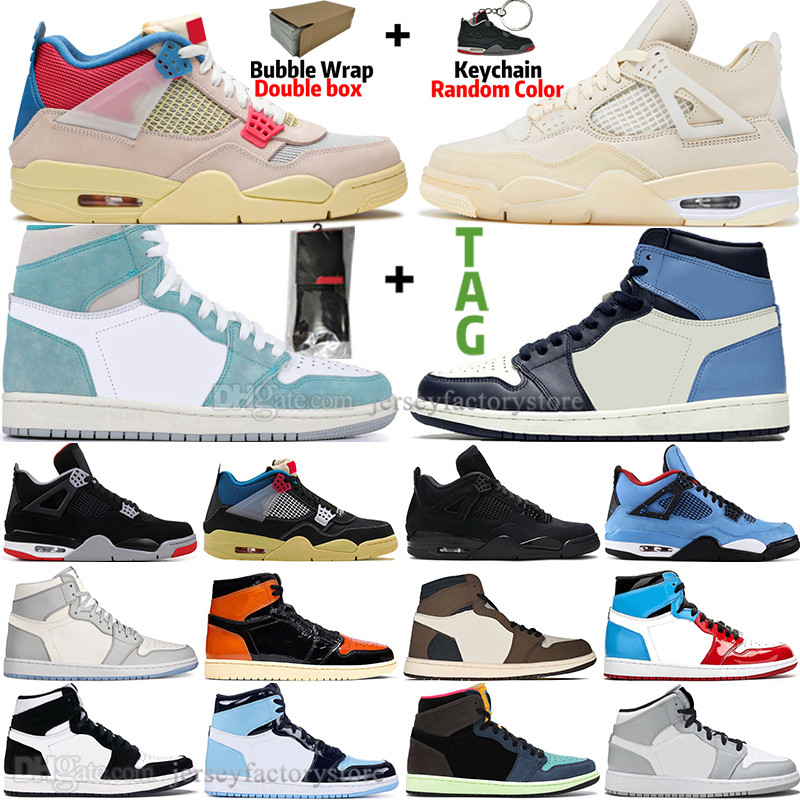 

Sail Bred 4 4s Guava Ice Men Basketball Shoes 1 1s Travis Scotts Obsidian UNC Fearless Toe Black Cat Bloodline Turbo Green Sneakers Trainers, #04
