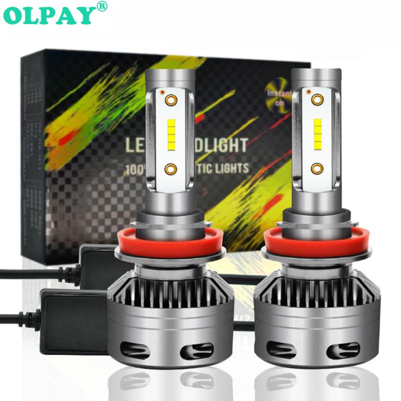 

OLPAY H4 H7 LED H1 H3 H8 H11 3 9005 4 9006 H27 880 881 LED Bulbs Mini Car Headlight Lamp 6000LM 60W Auto Headlamp 12V 24V