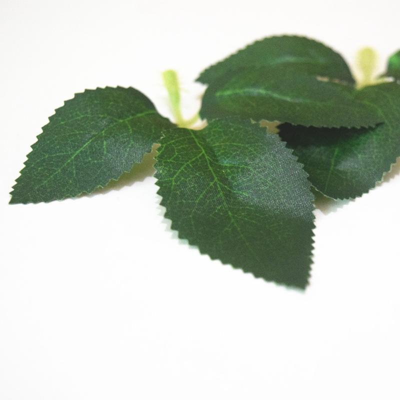 

10/20/50Pcs Artificial Springs Rose Leaf Silk Green Leaf Craft Buttonhole Wedding Decor Green Home Party Decoration, As pic