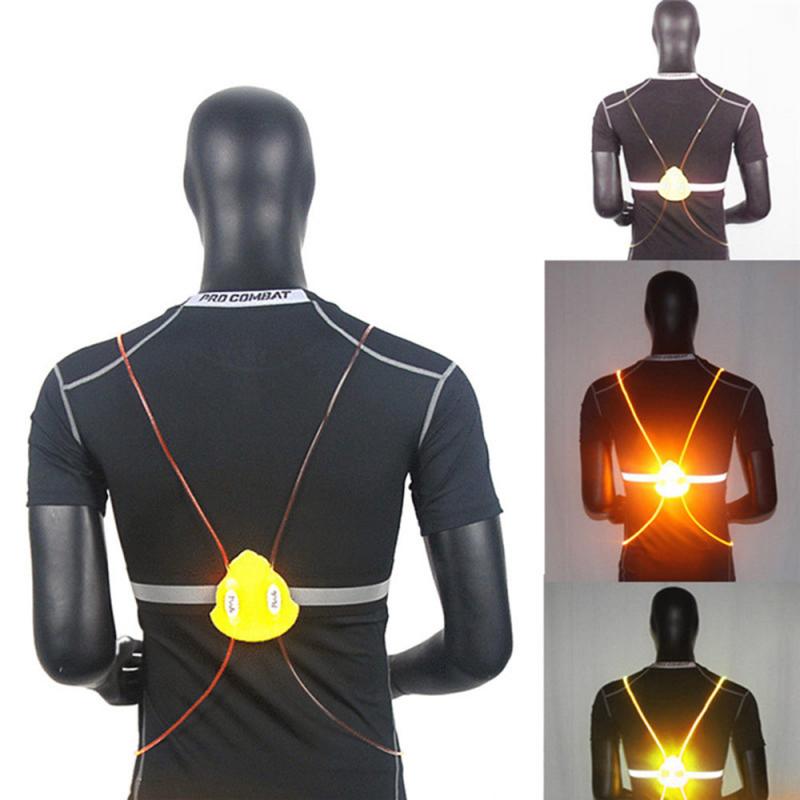 

2020 Light Guide Fiber LED Flash Driving Vest High Visibility Night Running Riding Vests Outdoor Activities Safety Bike Vest, 6 colorful