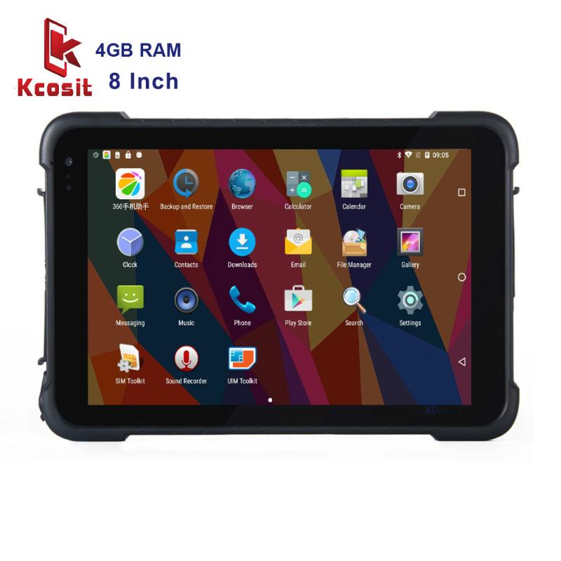 

2020 Original industrial Android Tablet PC IP67 Waterproof Rugged Phablet 8 inch Qualcomm 4GB RAM 4G LTE 8500mAH Battery Scanner, Black