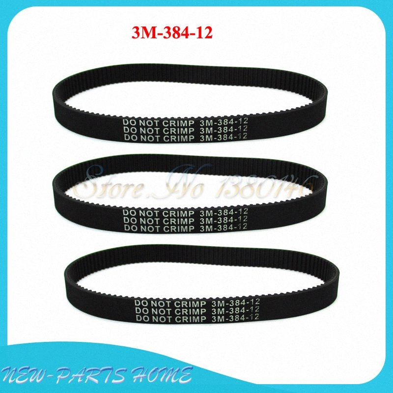

3pcs 3M-384-12 Transfer Drive Belt For Electric E Scooter Pulse Charger City Skull Motorcycle Parts InDD#