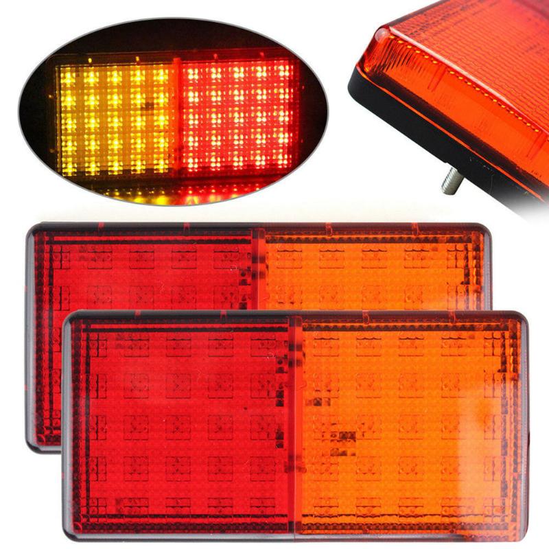 

kongyide Auto light car 50 LED Left Right Car Truck Plastic Rear Taillights Brake Stop Warning Lamps New accessories for