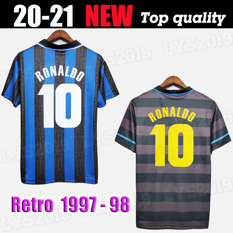 

1997 1998 MAGLIA Retro soccer jerseys 97 98 Ronaldo Classic Cannavaro Vieri Crespo Zanetti Football Shirt Maillot de Foot Camiseta