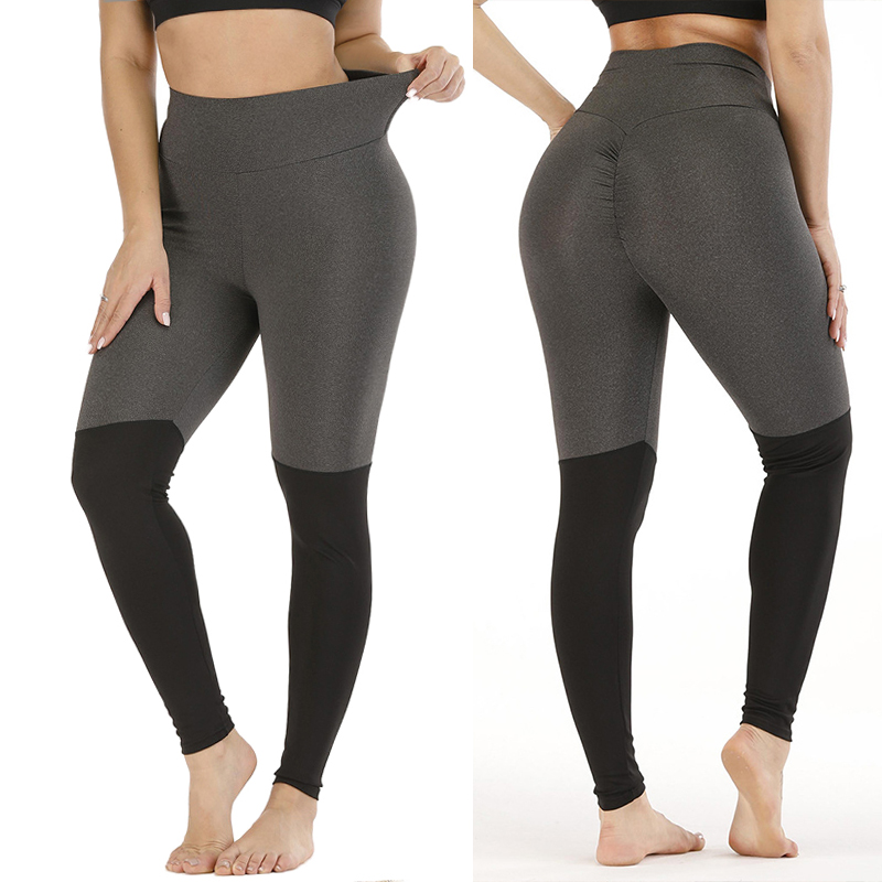 

SEWS-Women' Sexy Buttocks Sports High Waist Fitness Slim Yoga Leggings Gray