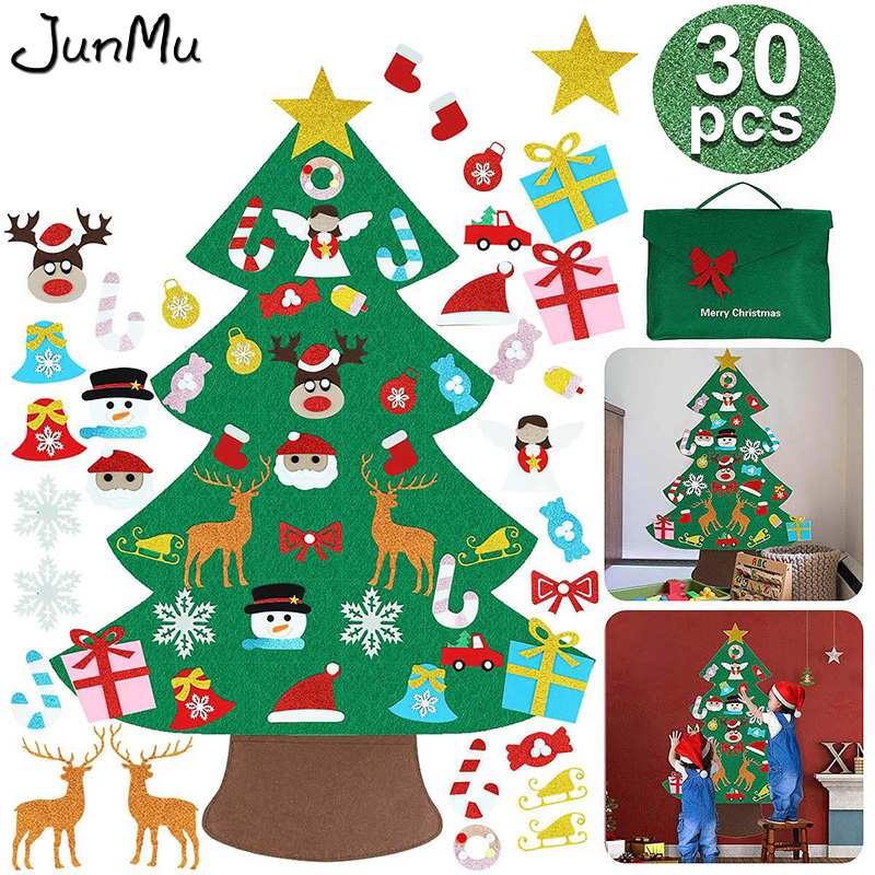 

Christmas Decorations DIY Felt Tree Family Wall Hanging Decoration Children's Handmade Cloth Child Gift Artificial