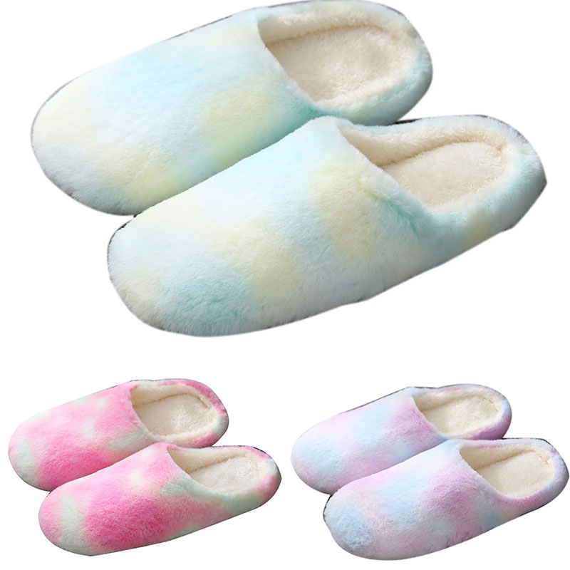 

Non-Slip Women Slippers Winter Warm Slippers Soft Indoor Bedroom Flip Flop Wedding Shoes Women Comfortable Shoes All-match, Sky blue