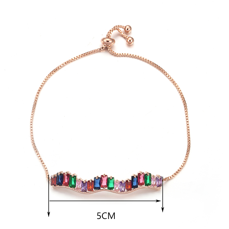 

HONGHONG Women's personality special-shaped Bracelet 3A zircon high-quality geometric shape fashion jewelry