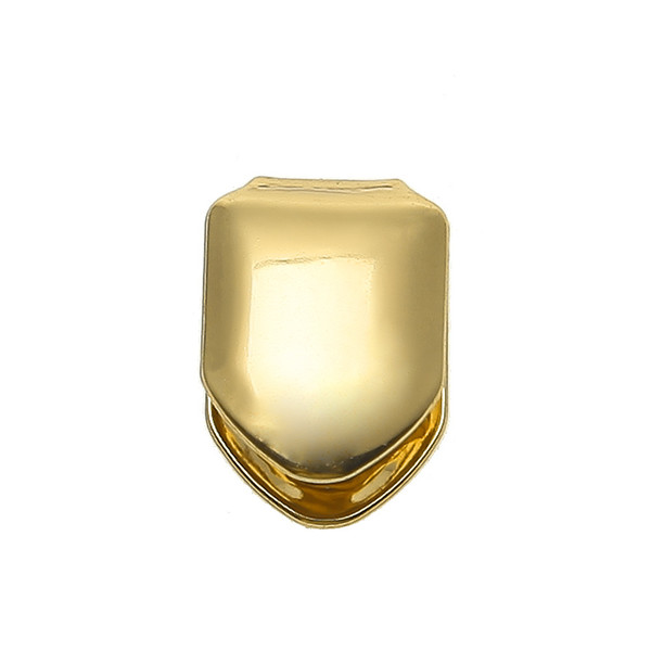 

14K Gold Plated Single Tooth FANG Grill Cap Canine Teeth for Man Hip Hop Custom GRILLZ