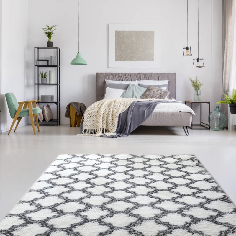 

Fluffy Bedroom Rugs Design Shaggy Geometric Area Rug For Girls Baby Room Kids Living Room Home Decor Floor Carpet