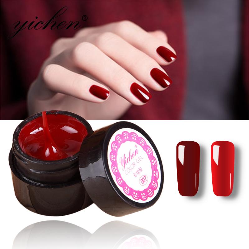 

Hot Sale 1pc 3D Bright Soak Off Carved Patterns UV Gel Polish Nail Art Modelling Manicure 12 Color Sculpture Nail Art, Yc002