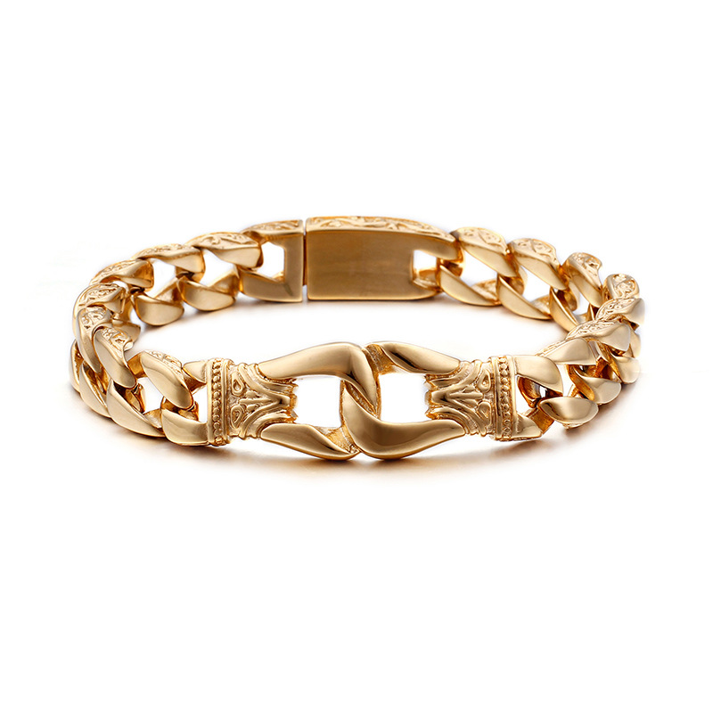 

Stainless Steel Jewelry Retro Men's Bracelet Hot New Style Fashion Titanium Steel Bracelet