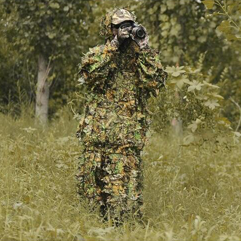 

Large Hunting clothes New 3D Bionic Ghillie Suits Yowie sniper birdwatch Camouflage Clothing jacket and pants