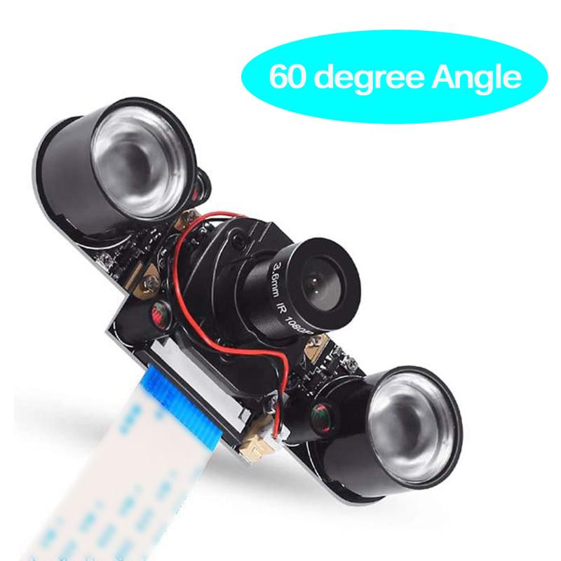 

Camera Module OV5647 Sensor 60/130 Degree Night Vision Focal Adjustable 5 Megapixel 3.6mm Focal Length 3.3V Power Supply