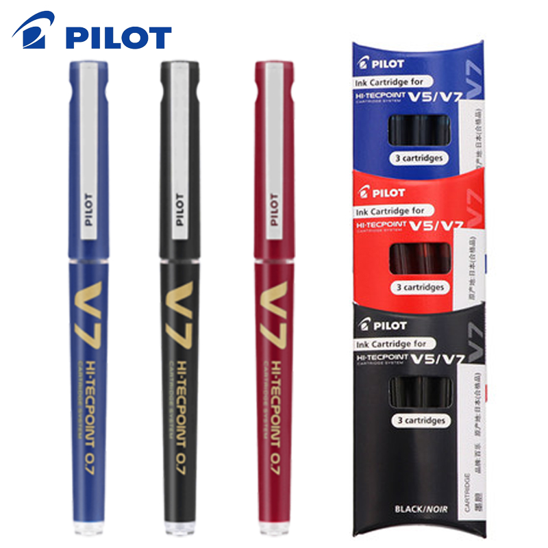 

PILOT BXC-V7 Exchangeable Ink Gel Pen BX-V5/V7 Upgrade Version Large Capacity Student Office Signature Pen 0.7mm