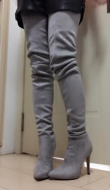 crotch high platform boots