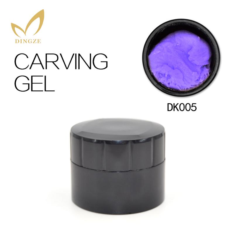 

New Arrival Fashion Professional 19 Colors UV Gel Carved Sculpting Painting Long-lasting 3D Nail Art Modelling Gel Purple, Dk014