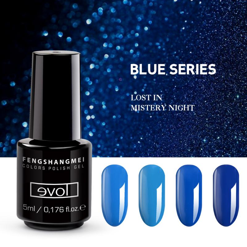 

Fengshangmei 5ml Gellak Long Lasting Gel Varnish Easy Soak Off Gelpolish 225 Colors Led UV Nail Gel, C22