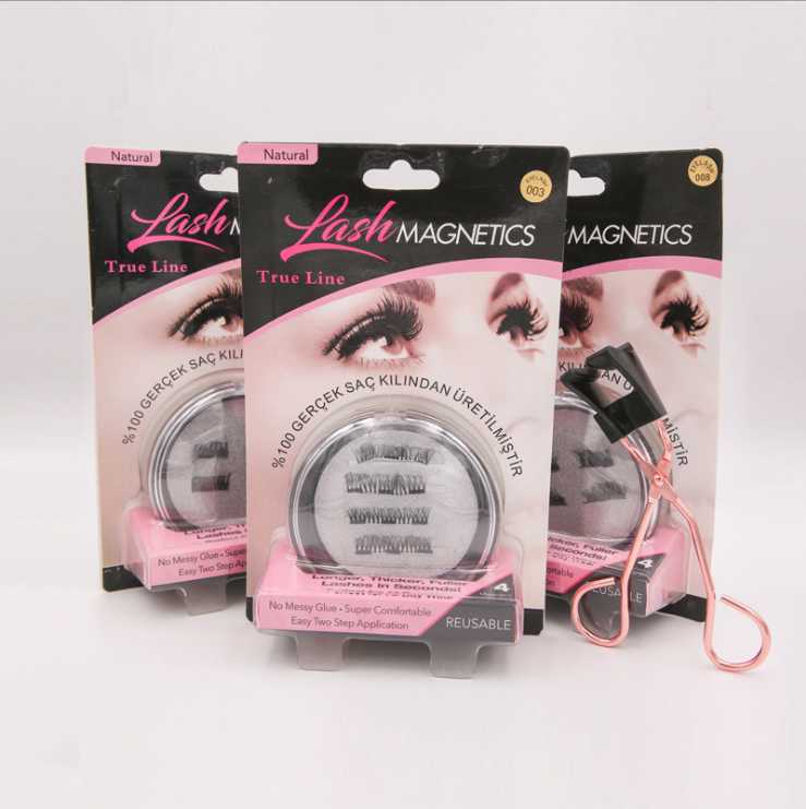 

Magnetic Eyelashes magnetic Soft Nature Reusable Magnetic Eyelash with Applicator/Clip 3D mink cils magnetique