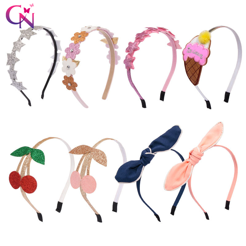 

CN Cute Glitter Cherry Kids Hair Hoop Boutique Baby Hairbands Princess Headwear Girls Hair Accessories Children Headbands