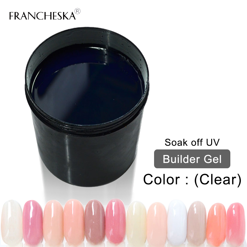 

Builder gel 1KG UV Gel Builder Finger Nail Extension jelly quickly transparent clear pink white camouflage Nail Polish, 1kg top coat