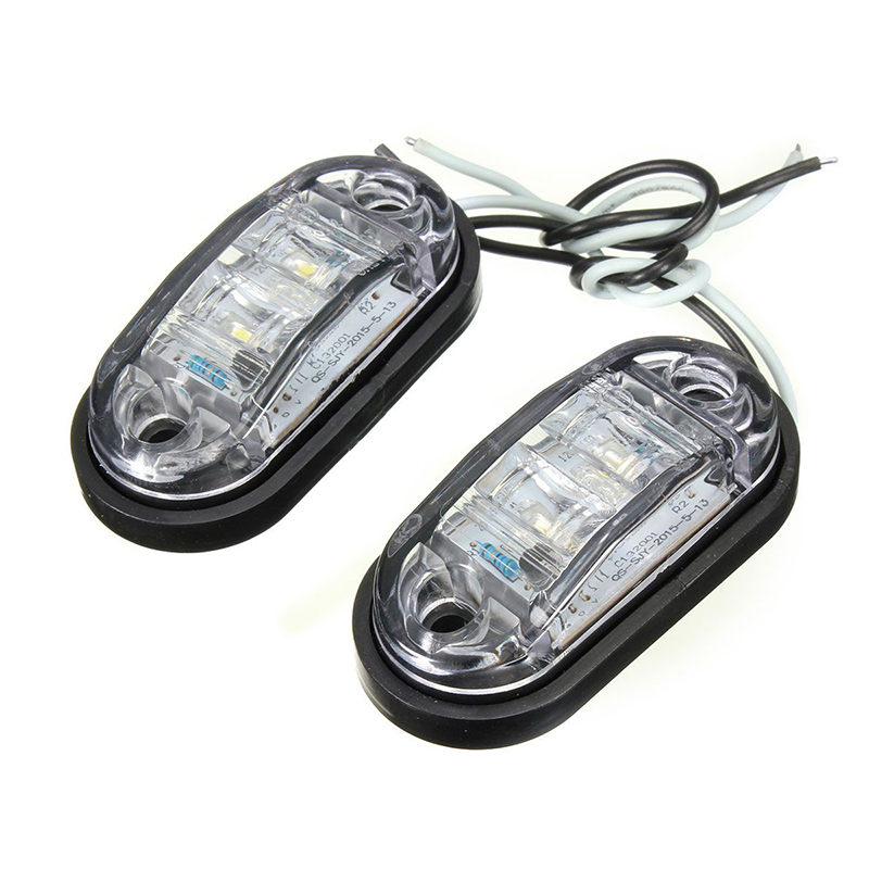 

4x LED LIGHT SIDE OVERALL TRUCK TRAILER VAN WHITE