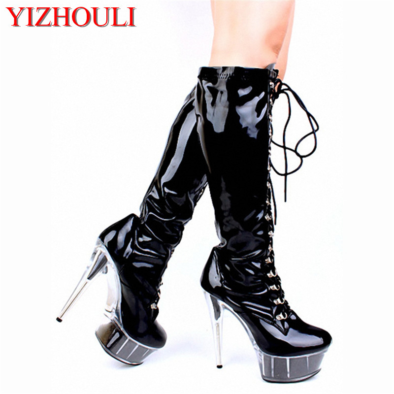 high heeled steel toe boots