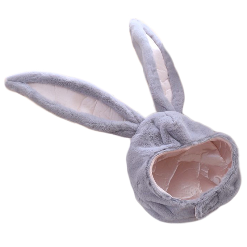 

Funny Plush Ears Hood Hat Eastern Cosplay Costume Headwear Props, White