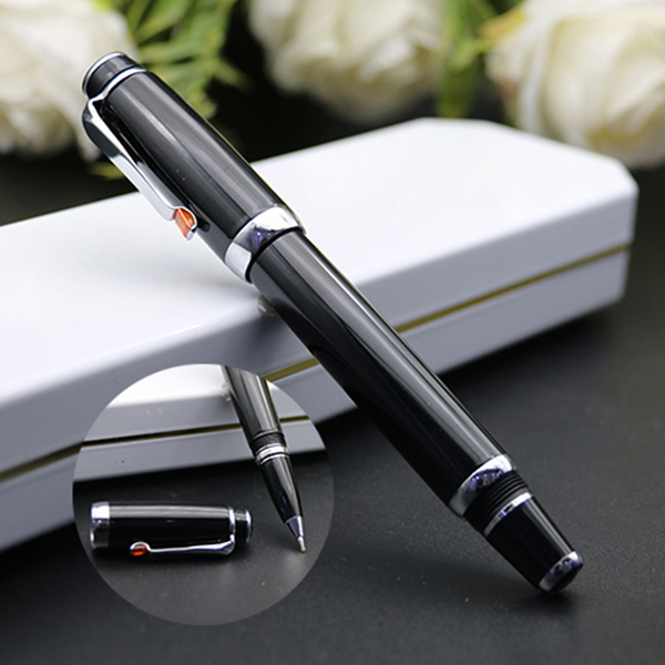 

Black Resin Rollerball-Ballpoint pen Fountain Pens Writing stationery Schooloffice supplies High quality Promotion Luxury pen