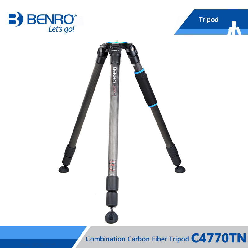 

Benro C4770TN Tripod Combination Carbon Fiber Tripods With 100mm BA100 Bowl 3 Section Max Loading 25kg DHL Free Shipping