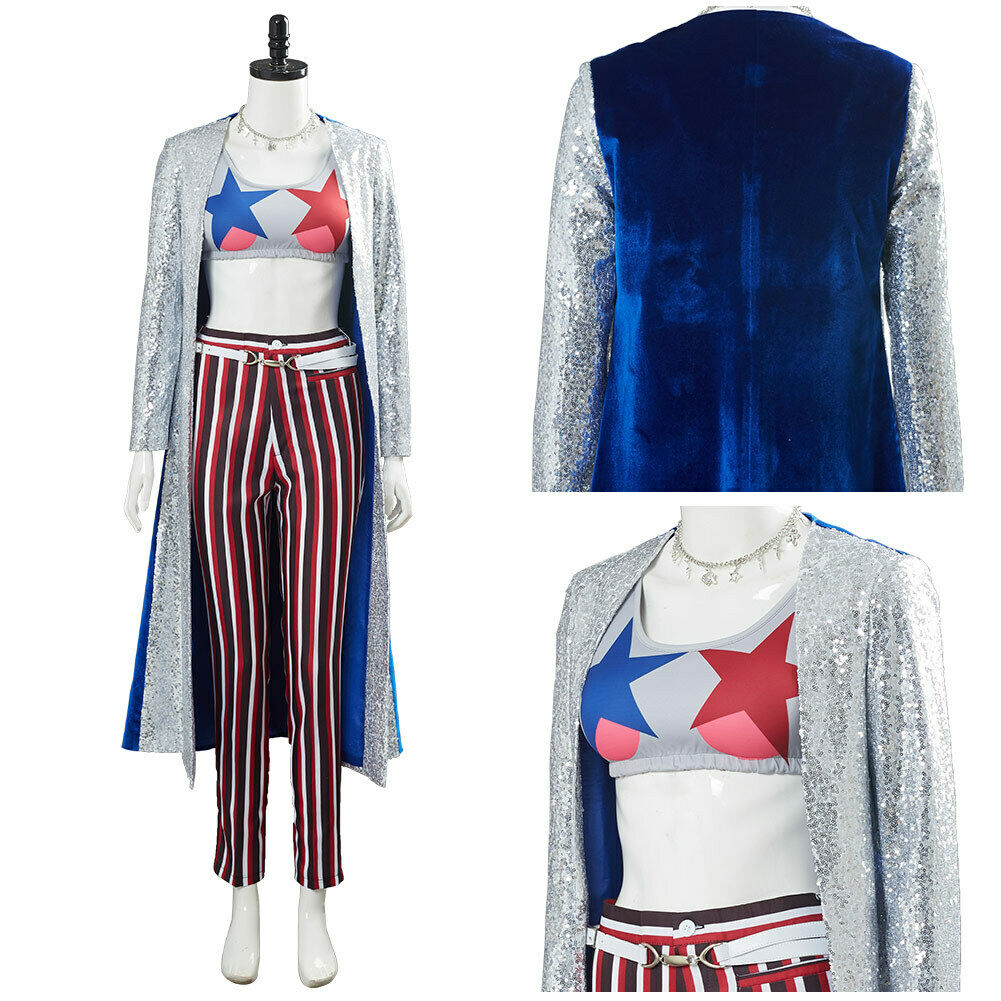 

Birds of Prey Harley Quinn Cosplay Costume Halloween Uniform Outfit Suit, Black