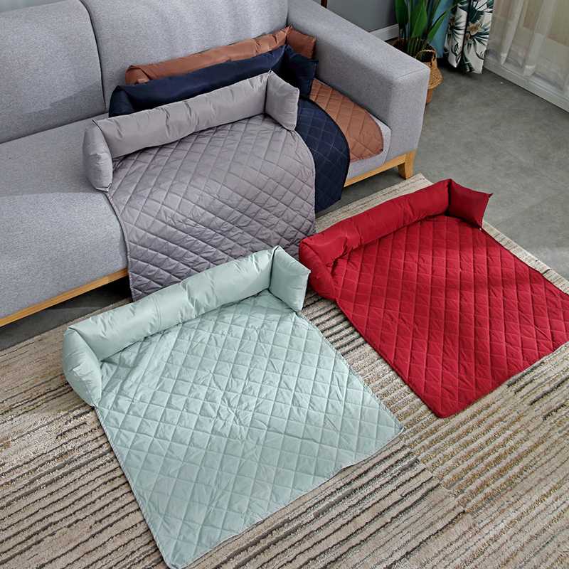 

Luxury Pet Non Slip Sofa Bed Mat Silicone non-slip sofa cushion Pets Cat Dog Bench Couch Seat Mats Foldable Car Waterproof Seats, Gray