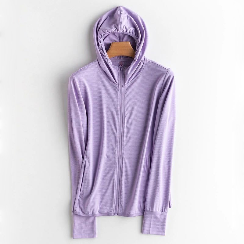 

Summer Women Blouse Tops UV Sun Protection Clothing Couple Cool Ice Silk Sunscreen Jackets Holiday Beach Outdoor Fishing Coat, Gray-men