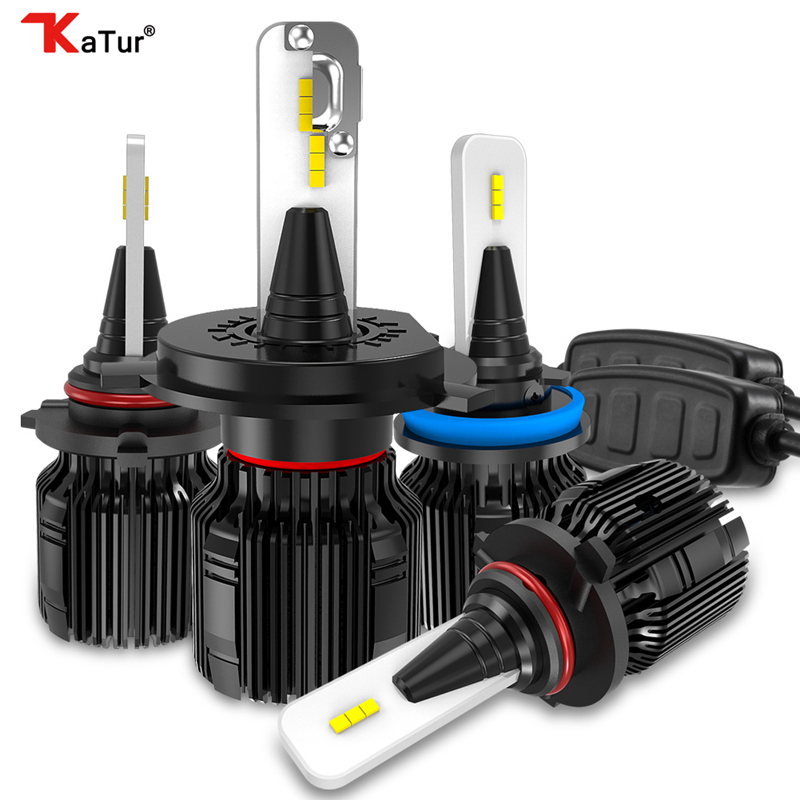 

Katur Fanless LED H1 H3 H7 H11 9005 9006 9012 HIR2 3 H4 Car Headlight Bulbs Hi-Lo Beam 4000Lm 12V 24V No Fan Fog Lights
