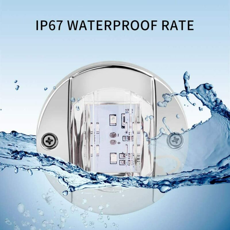 

Transom LED Stern Lights 12V IP67 Waterproof 3 inch 2X Round ABS Plastic