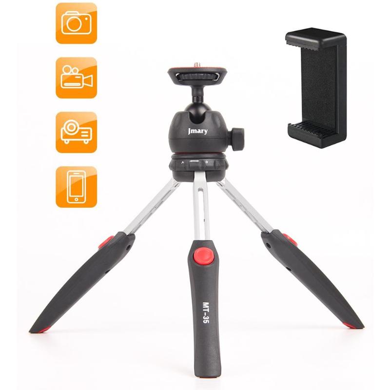 

Original Table Tripod For Jmary MT-35 Convenient Mini Tripod With Mobile E-clip For Mobile / SLR / Digital Camera