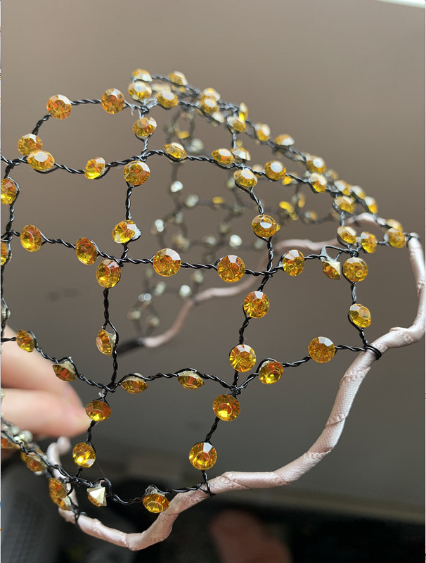 

Baroque Crystal Rhinestone Pearls Hairbands Women Bridal Wedding Tiara Hair Accessories Crown Handmade Forehead Head Jewelry