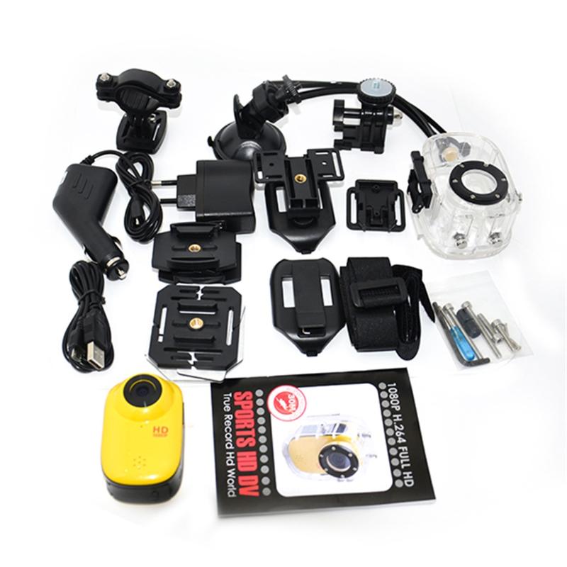

Mini Screen DVR Helmet Video Camera Bike Action Sport Cam Camcorder Waterproof, As pic