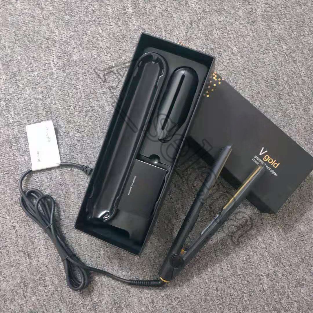 

V Gold Max Hair Straightener Classic Professional styler Hairs Straighteners Iron Styling tool Good Quality Fast Shipped