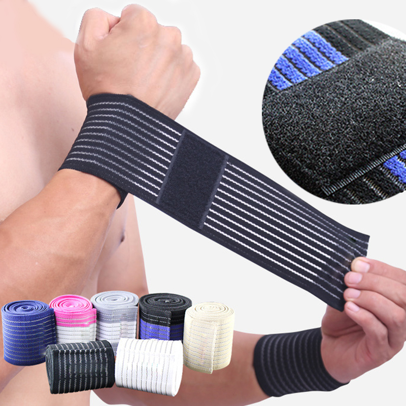 

1pc 40cm Bandage Wrist Support Powerlifting Dumbbell Fitness Straps Gym Bracelet Wristband Handbrace Carpal Tunnel Wrist Wrap, White