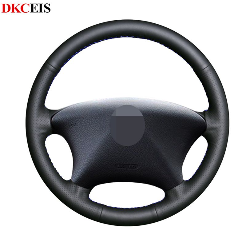 

DIY Hand-stitched Black Soft PU Leather Car Steering Wheel Cover for Partner 2003-2008 Xsara Picasso 2003-2010
