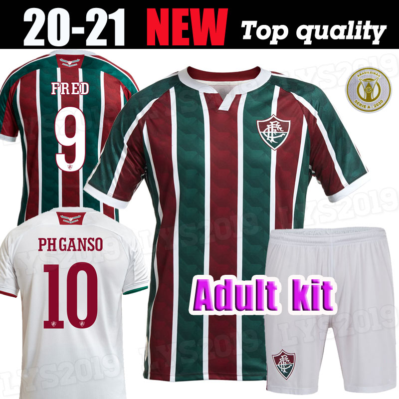 

Adult kit 2020 2121 Fluminense Soccer Jerseys Ganso FluzÃ£o FRED PHGANSO HUDSON NENE NINO HENRIQUE Futbol Camisas Football Camisetas Shirts, Black