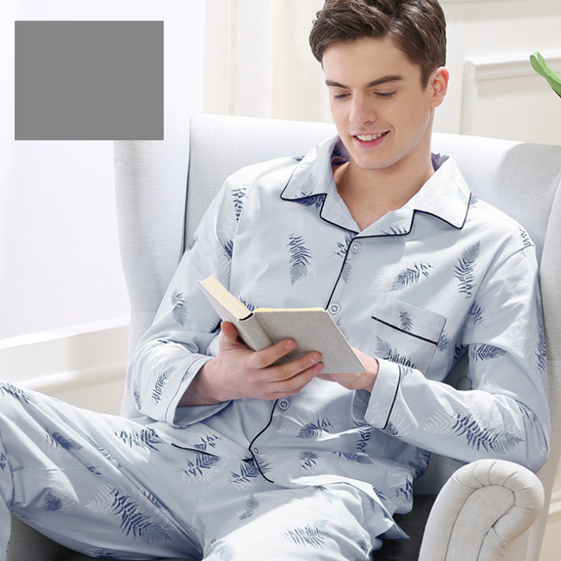 

Mens pajamas men sleepwear Cotton Pajama Autumn pijama hombre Mens Sleepwear Lattice Sleepwear Sleep&Lounge Pyjamas Plus Size CX200817, 827