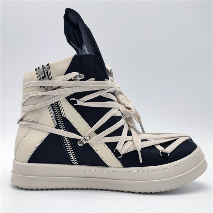 

2020ss Exclusive high Top genuine leather cross shoelaces Boots punk motor geo-basket hip hop street rock boot